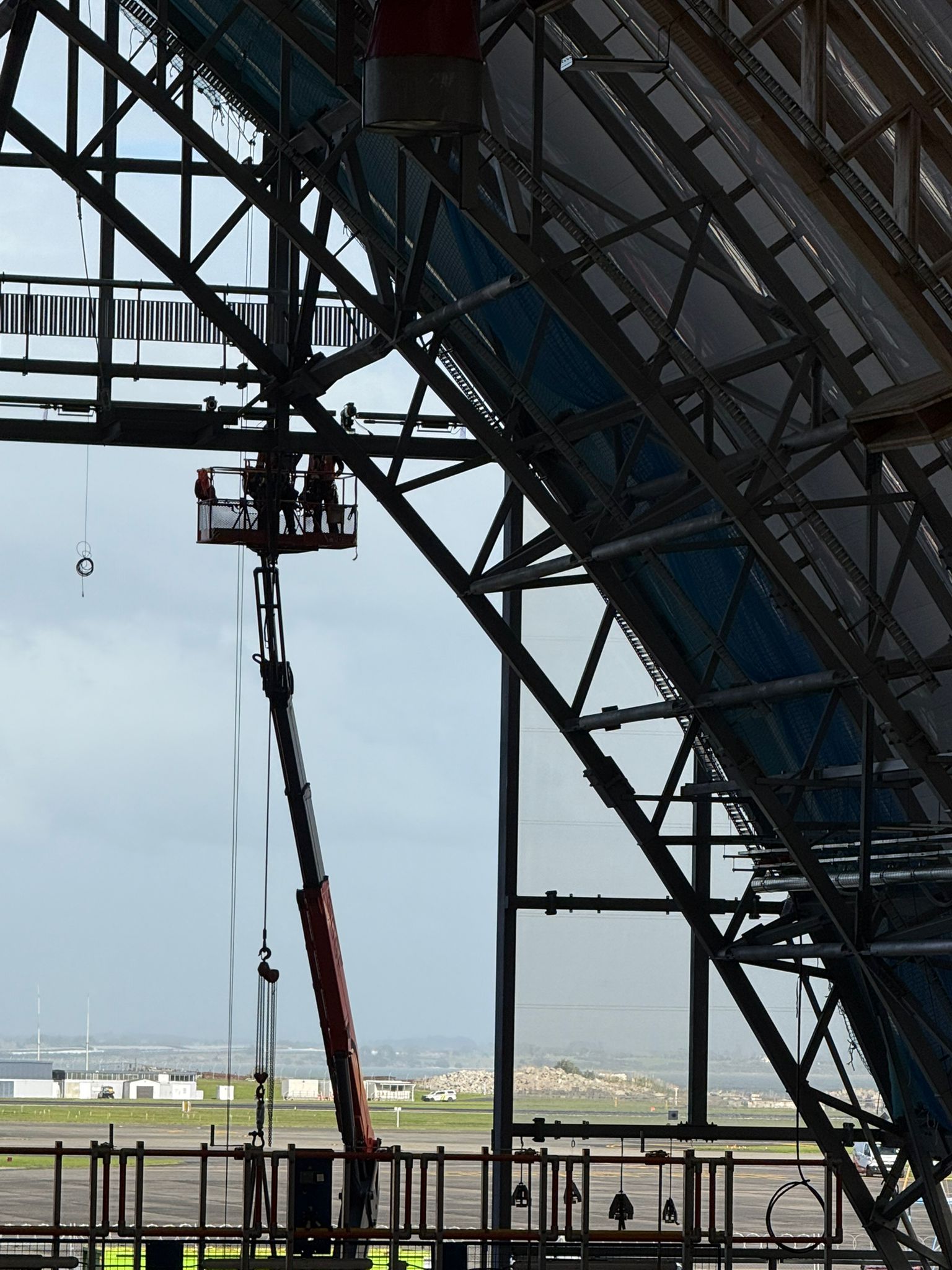A-Z Access Solutions team working from an elevated work platform